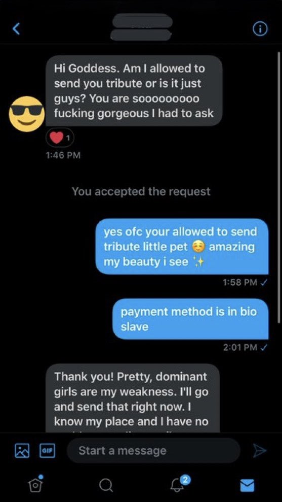Spoiledgirlxxx's tweet photo. What a good little bitch 🤩, your welcome little slut 🧚🏽‍♀️ approach like this betas

I want this doubled/tripled ✨💕

Findom Paypig Cuck Bnwo foot worship humiliation ebony goddess femdom cashmeet blackmail https://t.co/Wy59yDCKkH