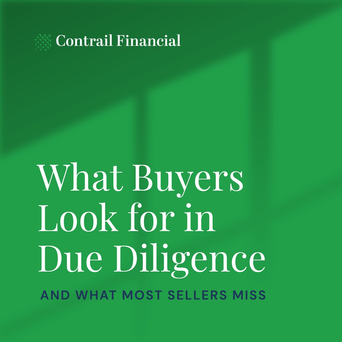 ContrailFinance's tweet photo. First-time sellers are usually surprised by what due diligence looks for.

The financials need to tell a coherent story that holds up under pressure.

The sellers with the most leverage prepare before the process starts.

https://t.co/5nrr5uKVxH https://t.co/FYluRVuc5j