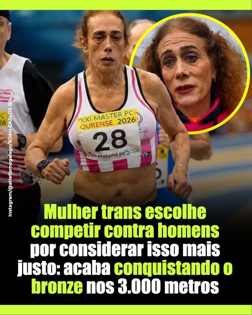 SensoCrtico1's tweet photo. Vázquez, 61, explicou que decidiu competir contra homens porque acredita que seria injusto competir na categoria feminina devido às vantagens físicas que, como ela própria reconhece, desenvolveu antes de iniciar a sua transição. A atleta afirmou que, apesar de anos de tratamento hormonal e de uma perda significativa de massa muscular, ainda mantém capacidades fisiológicas superiores às de muitas competidoras.