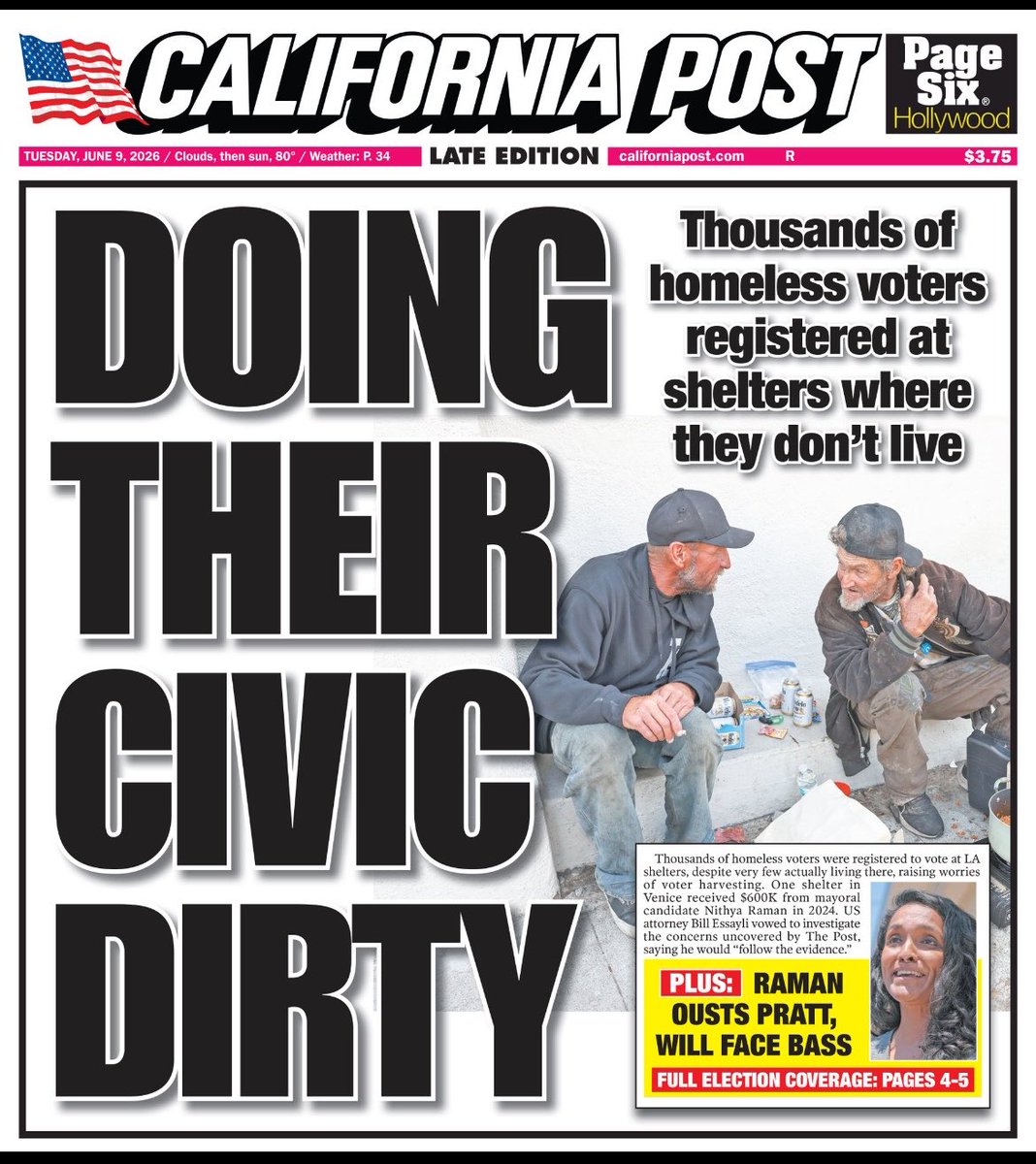 merrylynn06's tweet photo. @JamesOKeefeIII @CinTru135431 California has been buying votes from the homeless with money, cigarettes, and alcohol for years… Maybe decades. https://t.co/vkoFyLsxBJ