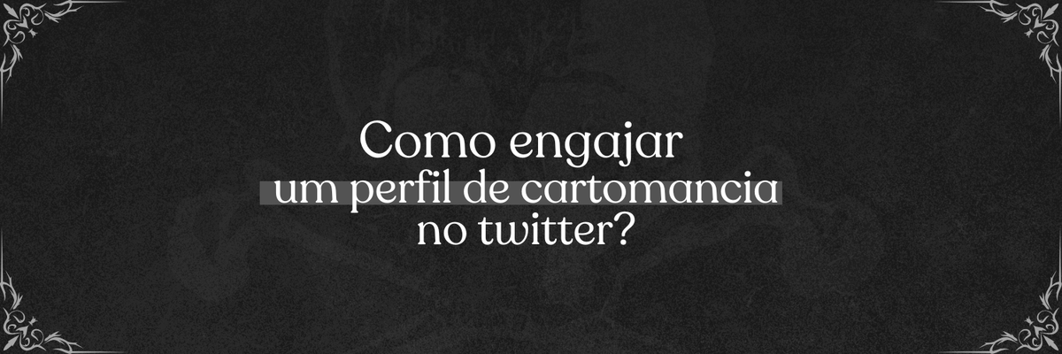 cartasdocaveira's tweet photo. Como engajar um perfil de cartomancia no Twitter?

Uma thread informativa para cartomantes que estão iniciando na divulgação, cartomantes veteranos que migraram pra cá recentemente e para todo mundo que quiser ler ✶

tags: cartomancia. redes sociais. engajamento. https://t.co/381b2wSRNH