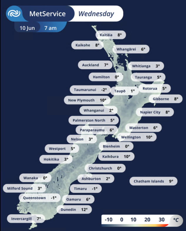 MetService tweet picture