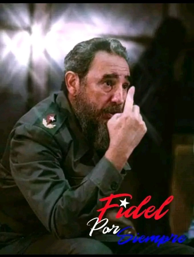 SubdelegadoCAv's tweet photo. #FidelPorSiempre “¡Esta generación no será la generación que se deje arrebatar de su mano las banderas triunfantes! ¡Esta generación no será una generación que entregue a la ambición extranjera la posesión de su tierra y de su soberanía!”

#CubaEstáFirme
#CubaVencerá https://t.co/9VnzdXJ93S