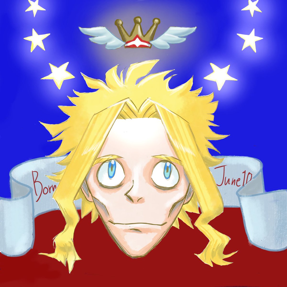 aixidaiz02's tweet photo. Happy Birthday, Toshi!! 🌻✨
Tried a religious painting vibe lol
May the Symbol of Peace be loved by so many today and always...! 💛
#オールマイト生誕祭2026
#八木俊典誕生祭2026
#ALLMIGHTBDAY2026 https://t.co/8JrQmyL5XJ