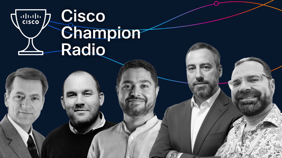 CiscoChampion's tweet photo. Wi-Fi, AI, and the future of enterprise networking. 🚀

We’re going visual! Catch the first episode of Cisco Champion Radio featuring Cisco CTO of Wireless, Matt Macpherson, live from #CiscoLive.

Don’t miss it: https://t.co/TJPuN3c66R

#CiscoChampion #Wireless #TechTrends https://t.co/GjyuGXOCop