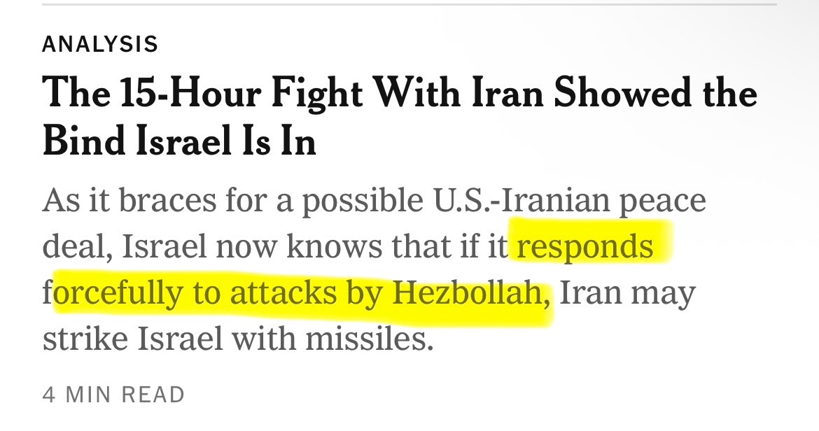 equalityAlec's tweet photo. I cannot get this New York Times headline from yesterday out of my head. One important form of propaganda is subtly lying about who is the attacking aggressor and who is framed as merely “responding.” https://t.co/XMhLJBmxZQ