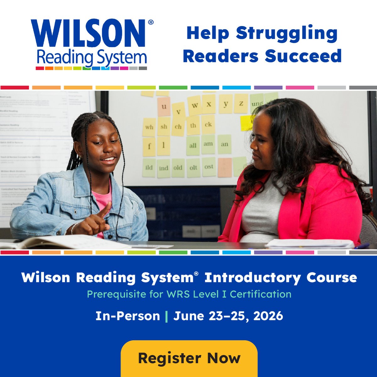 wilsonlanguage's tweet photo. 📚 Join us June 23–25 in Portsmouth, NH for a hands-on Wilson Reading System® Introductory Workshop focused on multisensory instruction, dyslexia intervention, and student success.

🔗 https://t.co/IPkhANgV7r

#WilsonReadingSystem #ScienceOfReading https://t.co/uVYgH3ayYJ