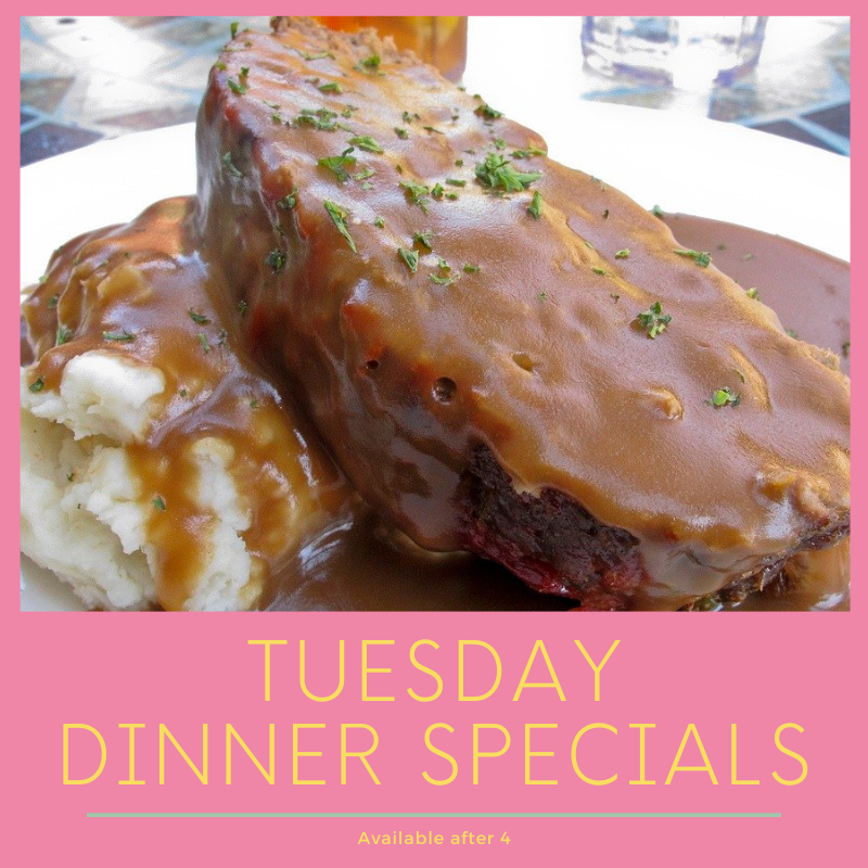 RockGrille's tweet photo. Meatloaf with mashed potatoes or fries and veggie $13.99
#DinnerSpecials https://t.co/joRgQT47v5