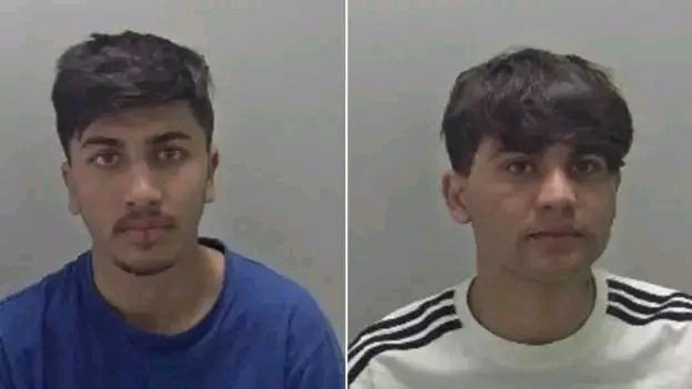 FreyjaBakke's tweet photo. 🚨ASYLUM SEEKERS JAILED FOR R*APING 15 YEAR OLD GIRL IN LEMINGTON SPA

Two teenage Afghan nationals seeking asylum in the UK have each been given custodial sentences for the rape of a 15-year-old girl in Leamington Spa.

Jan Jahanzeb and Israr Niazal, both 17, had pleaded guilty to the 10 May attack.

During a sentencing hearing at Warwick Crown Court, Judge Sylvia de Bertodano lifted reporting restrictions on naming the boys following applications by media organisations including the BBC.

Deportation papers have been served to Jahanzeb. He was sentenced to a youth detention term of 10 years and eight months. Niazal, whom the judge invited the government to recommend deportation, was sentenced to nine years and 10 months.

Both will start their sentences in a Young Offenders' Institution and move to prison at a later date.

The pair were also made to sign the Sex Offenders Register for life and given an indefinite restraining order.

In grainy CCTV footage, the 17-year-olds can be seen walking on either side of the victim

Ahead of the sentencing, the court heard an impact statement on behalf of the victim in which she said: "The day I was raped changed me as a person. Now every time I go out I don't feel safe.

"Watching [other family members] feeling crushed as they believe they should have been there or done something is particularly painful for me, even though I know they couldn't have done anything to stop what happened.

"I hate the fact that I am now looked at as a victim, even though that's exactly what I am."

At the opening of the sentencing hearing, prosecutor Shawn Williams said the defendants, who each appeared in the dock assisted by their own interpreter, were unaccompanied child asylum seekers.

Jahanzeb fled Afghanistan and underwent an age assessment after arriving in the UK in January, which concluded he was 17, Mr Williams said.

Niazal arrived in November last year. He was initially accommodated in Kent before being moved into local authority care in the Warwickshire area.

The rape, which took place after the victim became separated from friends on a grassed area, was described as "horrific" during legal submissions regarding reporting restrictions in the case.

Mr Williams told the court that video evidence showed Jahanzeb with the victim and speaking in Pashto - the official language of Afghanistan - to summon Niazal to join him.

Footage from a mobile phone recovered by the police was highly distressing, Mr Williams said, adding the victim had screamed for help but Jahanzeb had placed his hand over her mouth.

He said Jahanzeb and Niazal led the highly distressed victim into a "den-type" area in parkland in Leamington Spa where they attacked her.

The victim had repeatedly shouted for Jahanzeb to let go of her as she was led away.

She was later assisted by a member of the public who advised her to contact the police and stayed with her until she was safe.

Explaining her decision to lift reporting restrictions, the judge said keeping them in place could lead to speculation which might see innocent people being targeted.

"A lack of information stokes public anger and leads to the unchecked spread of false information," she said.

In a further impact statement from the victim's mother, she said: "We have watched our vibrant, happy and confident daughter shrink down and suffer with anxiety so bad, she is often physically sick."

Speaking of the attack, she said "something broke in all of us that day".

After the pair were sentenced, Det Ch Insp Richard Hobbs from Warwickshire Police said: "Jahanzeb and Niazal went out of their way to befriend the victim with the intention of raping her.

"The length of their sentence reflects the severity of their crime and the need to protect the public from them."
Predator awareness