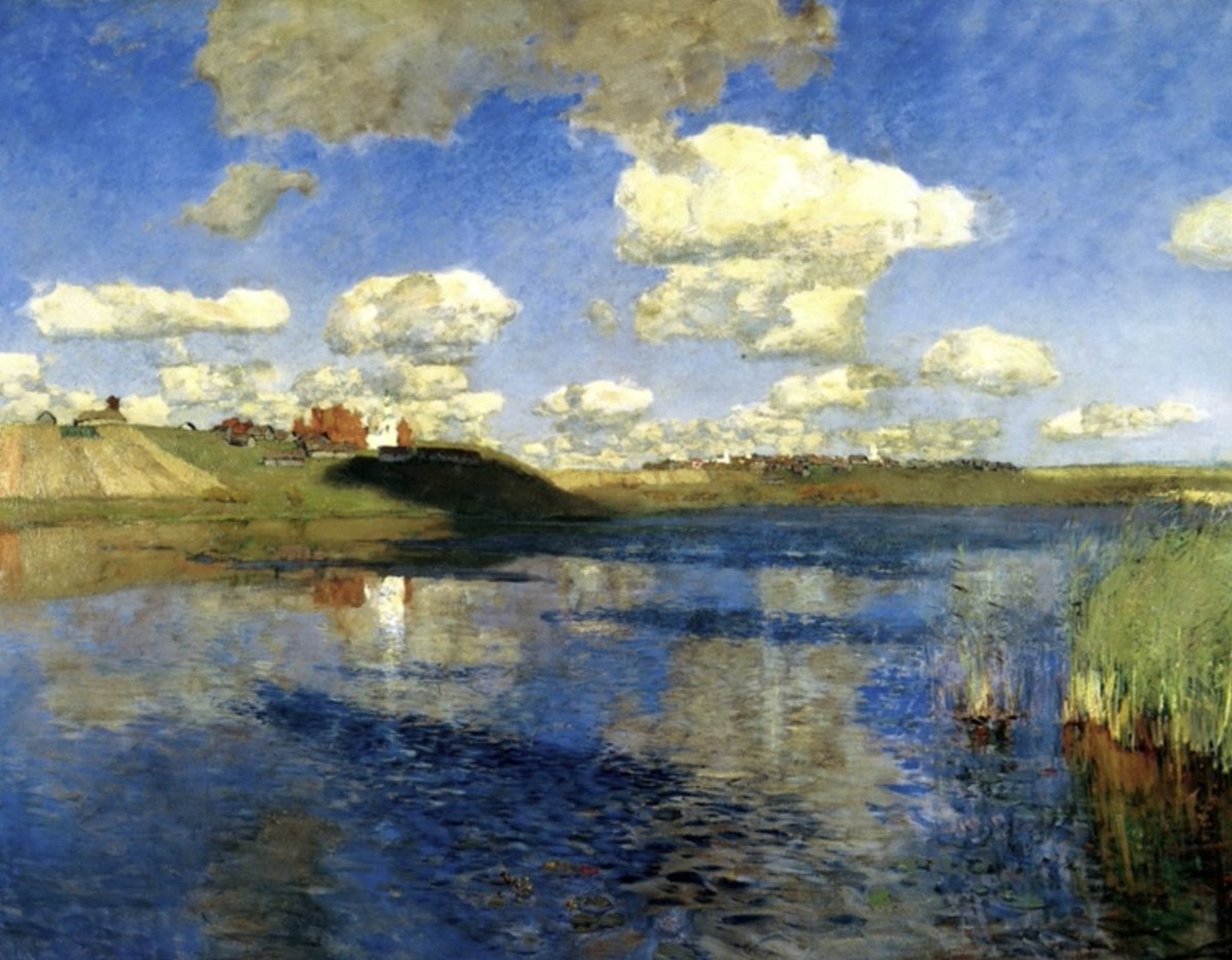 The_Art_Guide's tweet photo. DAILY ART QUOTE!  

"Every production of an artist should be the expression of an adventure of his soul." 
W. Somerset Maugham, British novelist  

'Cuttalossa Revisisted' Daniel Garber, (1880-1958) https://t.co/RGKyUPCHd7