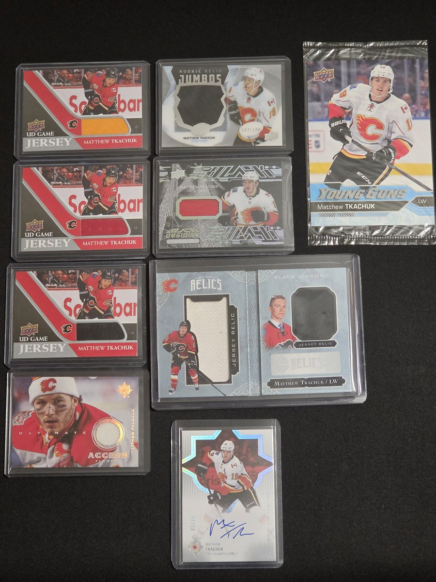 SeattleZero5er's tweet photo. Matthew Tkachuk lot
7 jersey cards
Auto /75
Oversized YG
$60 shipped
#s05stacks https://t.co/AJy0H4aqBO