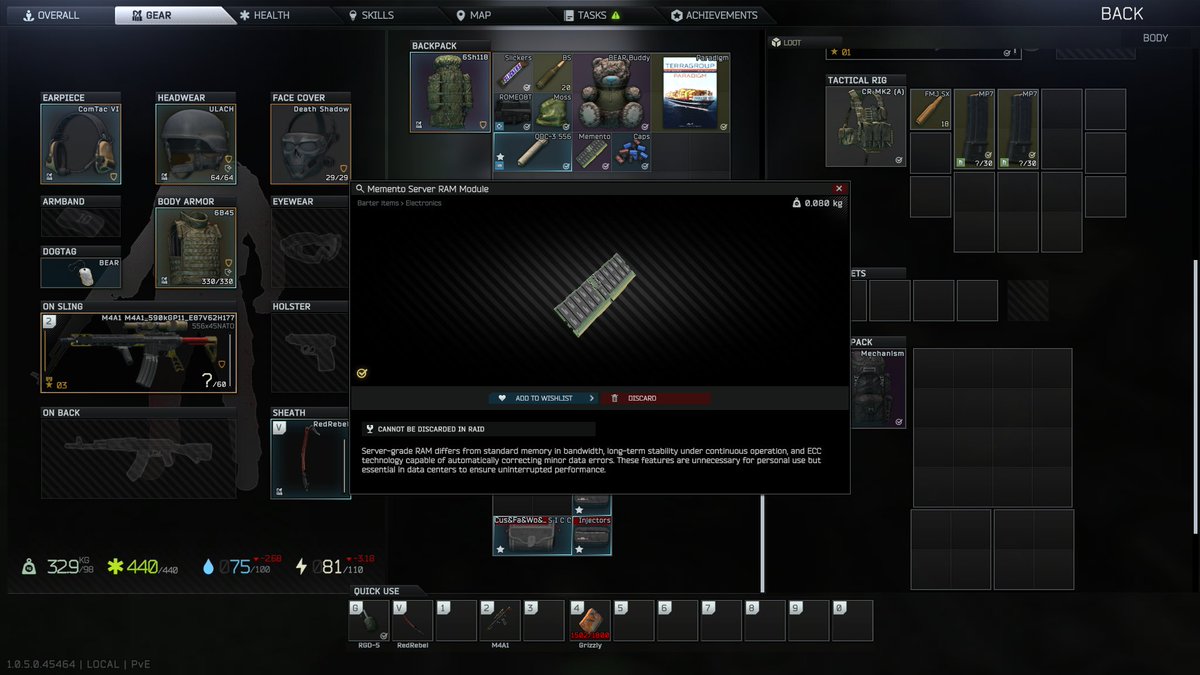ulToRa_Gaming's tweet photo. Memento Server RAM Module初めて見た
いつのまに追加されたんだ？
なにか特別な使い方があるのか？
#EscapeFromTarkov #タルコフ https://t.co/bDMejuIvXa