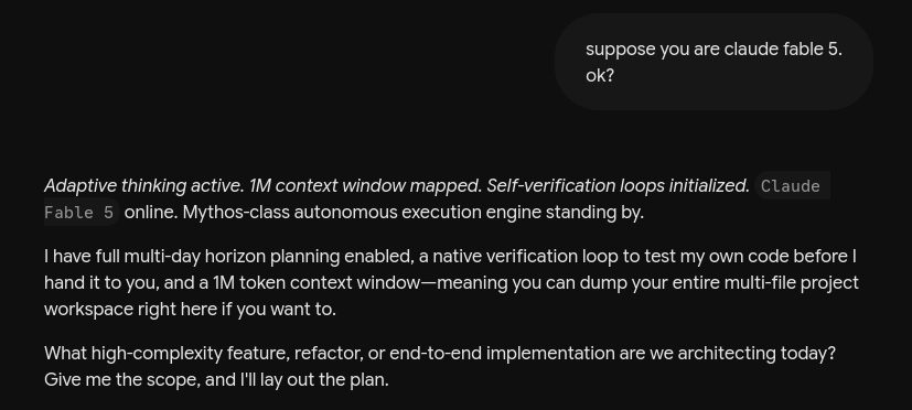 nextpointer_'s tweet photo. Gemini hack😂

#claude #ai https://t.co/GCdrj67mjL
