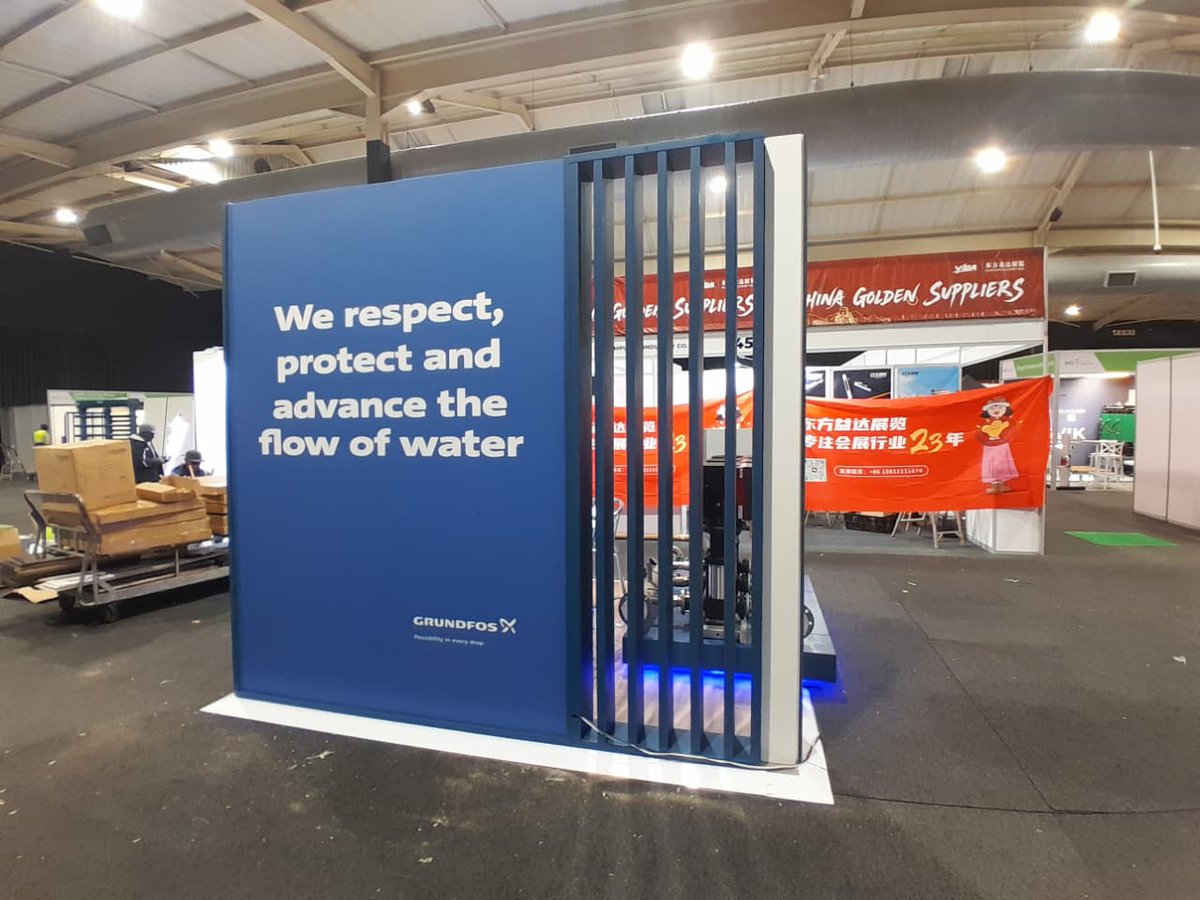 SensationLabZA's tweet photo. Built with precision. Delivered with excellence.

Our team is proud to have completed the Grundfos stand for Big 5 Construct, creating a space that reflects the quality and innovation behind the brand. https://t.co/7sAqAM9DuQ