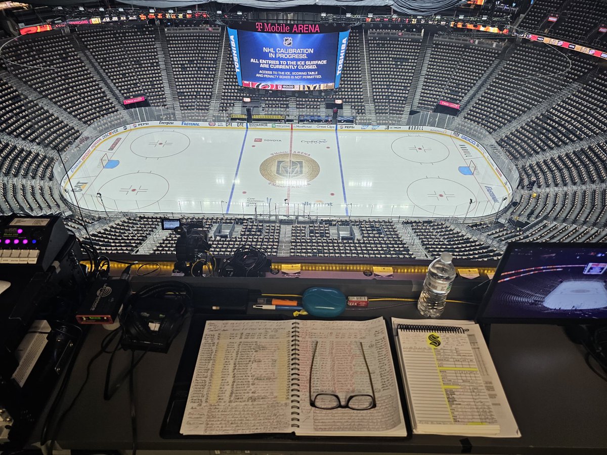 JohnForslund's tweet photo. Stanley Cup Final 
Game 4
@Canes at
@GoldenKnights 
Join us for our coverage on @SportsUSALive starting with @robertbrender and the pre game show at 730 et / 430 pt from @TMobileArena in Las Vegas 
#StanleyCupPlayoffs26
#thatshockeybaby https://t.co/eMktM76aT8