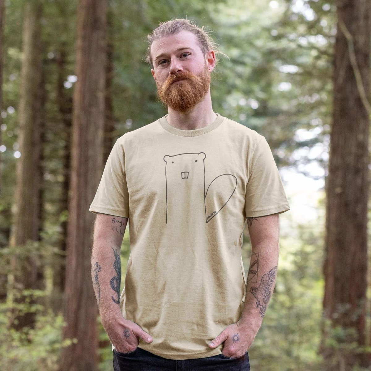 MyAnimaltopia's tweet photo. Another new arrival in our store: Doodle #Beaver Tees! Europe’s largest rodent the Eurasion Beaver was hunted to extinction in the UK but is making a comeback thanks to #rewilding projects. The first beavers were released into the wild here in Dorset last year. #bringbackbeavers https://t.co/n6UCBeHlRj