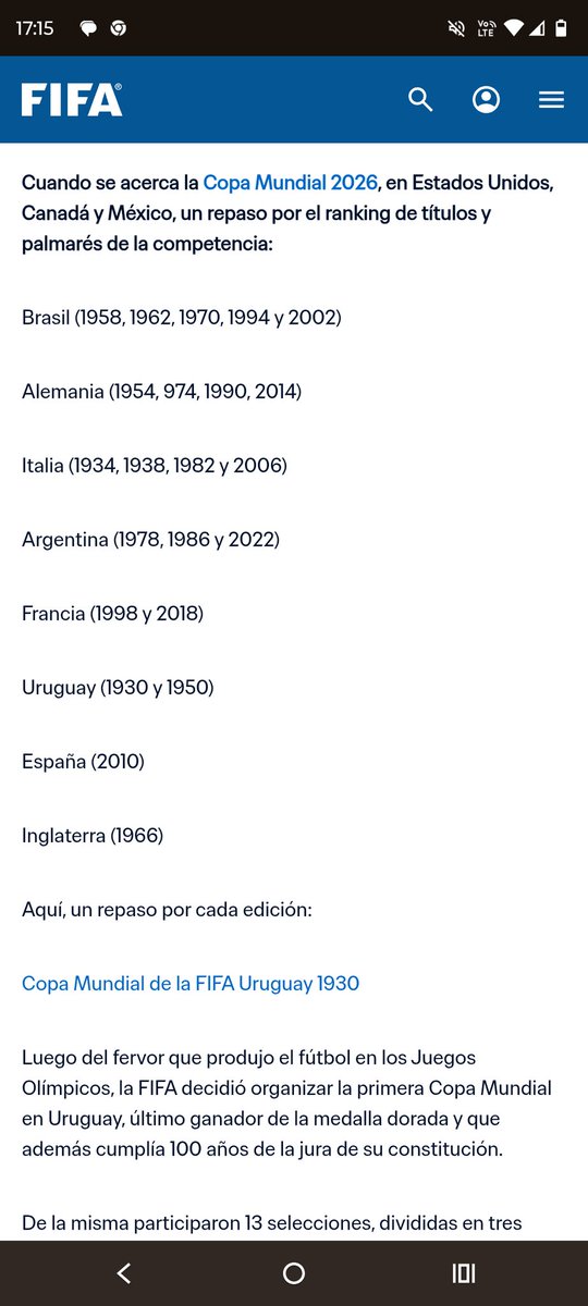pajaneuronal's tweet photo. @camaraceleste Me parece fantástico gordo, siempre hay algún salame que te quiere decir que la intercontinental no es un título mundial, pero la palabra absoluta siempre la tiene la FIFA y lo pone en su página. Así como reconoce la intercontinental a nivel club y los mundiales de selección. https://t.co/qzaxVimua9