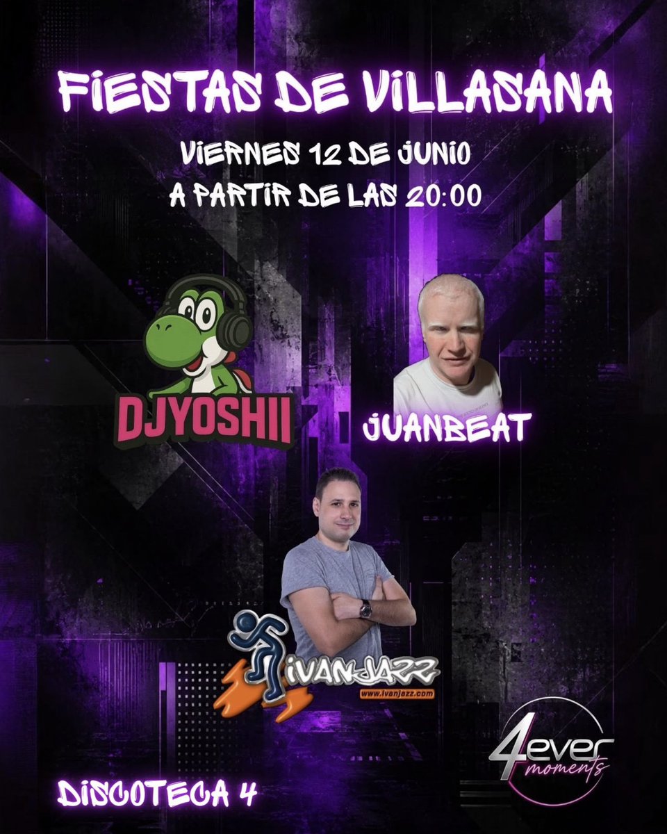 DjIvanjazz's tweet photo. Este viernes 12 celebramos las fiestas de Villasana de Mena en Discoteca 4!
Entrada gratuita!! https://t.co/7FxkJK1OgR