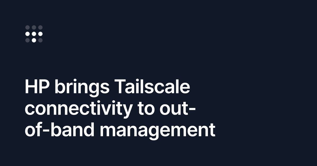 Tailscale tweet picture
