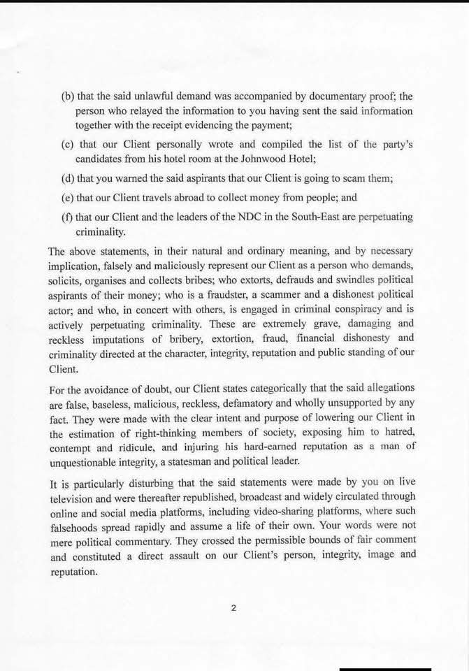 RealQueenBee__'s tweet photo. BREAKING: H.E Mr Peter Obi has filled a legal action against one Mr Kenneth Okonkwo for defamation.

This is what I had always demanded, that you need to make an example of someone for others to learn.

He needs to prove this allegation in court. Let's see how it goes.