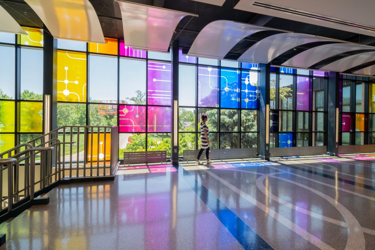 UNMCCOD's tweet photo. A new stained-glass installation is elevating the College of Dentistry atrium, bringing warmth and beauty to a space dedicated to education, patient care and advancing oral health.

Read more:
https://t.co/2C6VLZy94r https://t.co/pXCTmXrSkV