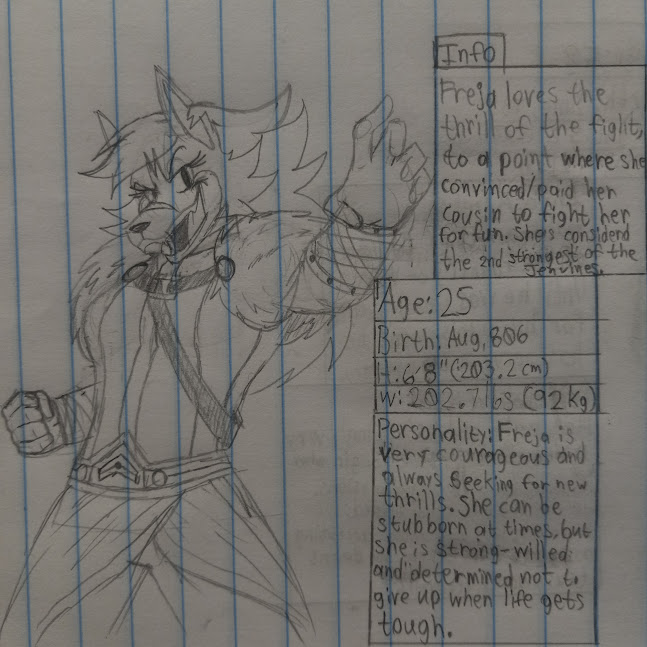 Tantanium_Flare's tweet photo. Freja The Brave 
-----
The Jenvine Archives - part 4/? https://t.co/G4pDsKm1Oq
