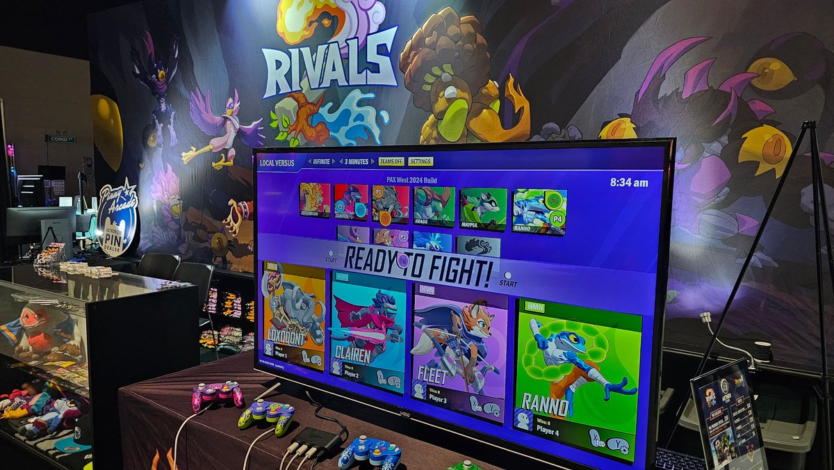 StudiosofAether's tweet photo. Don't miss the Aether Studios + Rivals of Aether II booth at #EVO2026

🔹Play Rivals with friends or against the devs
🔹Pick up merch, including exclusives
❓WHAT IS THE GOO ROOM
🔹And more!

June 26-28. See you there! https://t.co/5ZCGG4wWis