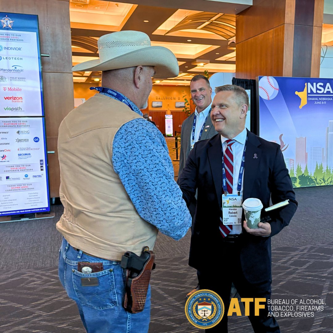 ATF Director Robert Cekada met many law enforcement partners at the National Sheriff's Association Annual Conference in Omaha, Nebraska.