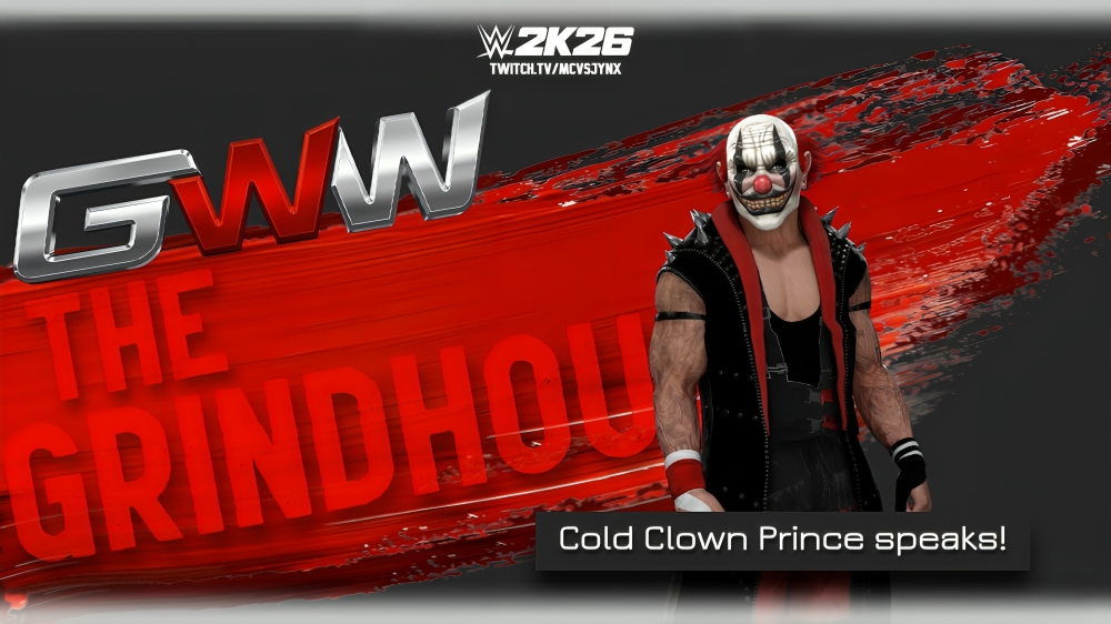 GWWisYOU's tweet photo. LIVE TONIGHT IN #TheGrindhouse @ 9pm EST

Vonte Knott is in action‼️
Gigi Jordan is in the house and wants to speak‼️
Progress returns‼️
CCP responds to Stephen Black‼️

+ MORE GREAT GWW ACTION!  

#WWE2K26 

Only live @ https://t.co/zQ2nFc9naP https://t.co/KxbpJFFNav