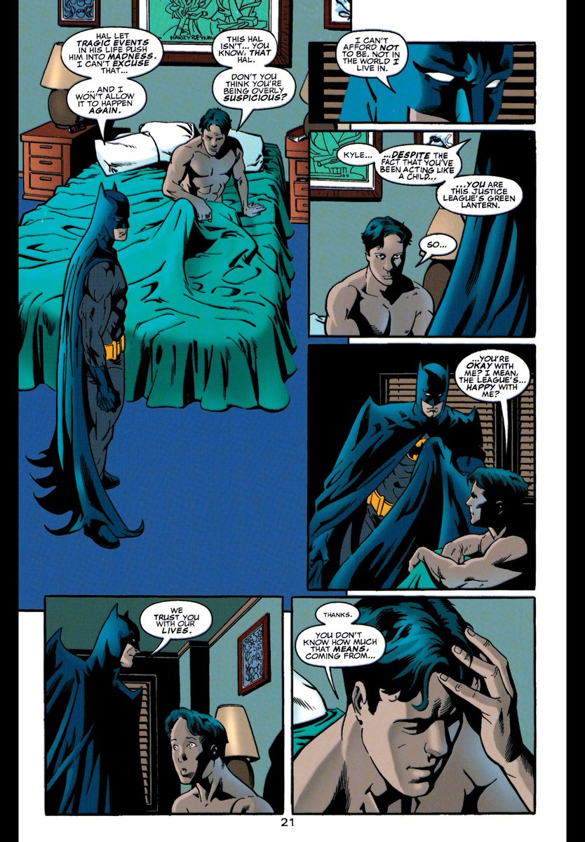 LexiTalksComix's tweet photo. One of of my favourite Batman things is when Bruce just genuinely likes other superhero who couldn’t be more different to him. https://t.co/rytHCc7Jao