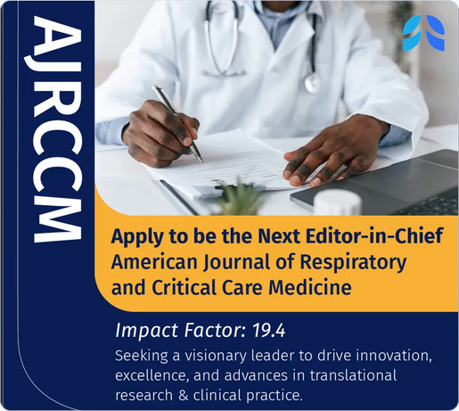 atscommunity's tweet photo. The ATS is searching for the next Editor-in-Chief of @ATSBlueEditor. This prestigious Journal, with an impact factor of 19.4, publishes high-quality original research papers, reviews, and clinical trials in respiratory, critical care, and sleep medicine. Apply by Sept. 1, 2026!

Learn more and apply: https://t.co/lVOTFCqmEJ