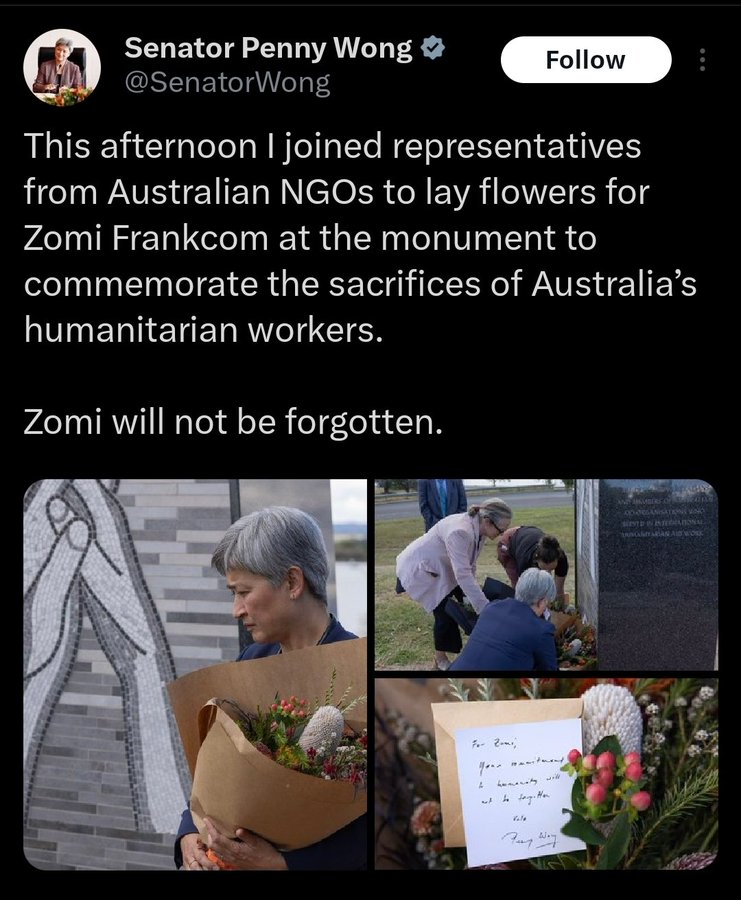 JonesHowDareYou's tweet photo. Nice acting, @SenatorWong. You've got that furrowed brow down pat.

It may interest you to know that most Aussies don't only care about the Aussies that Israel has murdered, tortured, raped.

We care about Palestinians, Lebanese, Syrians, Iranians and Yemenis too. Deeply. #auspol https://t.co/f40762YjDm