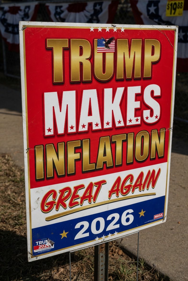 StopTrump2028's tweet photo. #TrumpMakesInflationGreatAgain https://t.co/0UvPtudQ4n