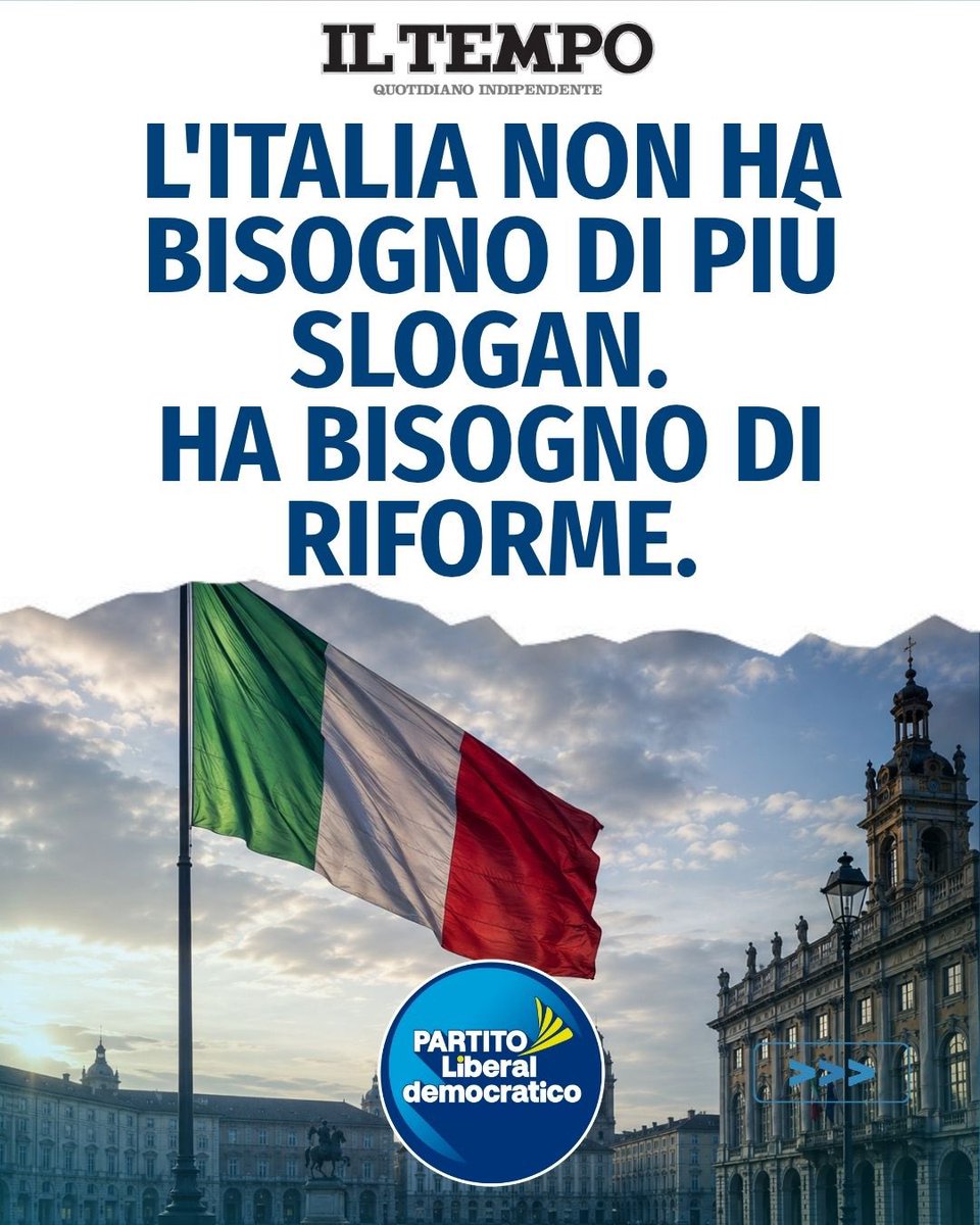 Partito_Libdem's tweet photo. Oggi il quotidiano nazionale @tempoweb ha pubblicato una lettera del nostro segretario nazionale, On. Luigi Marattin, in risposta all'editoriale del Direttore @Capezzone .
Tasse, Fisco, immigrazione e sicurezza sono temi troppo importanti per essere affrontati a colpi di slogan.
Per questo abbiamo portato nel dibattito pubblico le nostre proposte: meno tasse attraverso la riduzione della spesa pubblica improduttiva, immigrazione basata su integrazione e legalità, più sicurezza con una migliore organizzazione dello Stato e una giustizia più rapida.
Continueremo a fare quello che dovrebbe fare ogni forza politica seria: discutere di soluzioni, non di tifoserie.