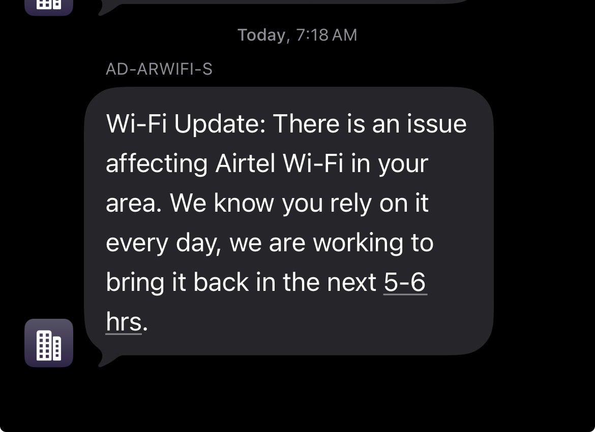 greatharoonking's tweet photo. @airtelindia @Airtel_Presence अभी 12:40 हो चुके है, कब चालू होगा, विश्वगुरु में working days में 8 घंटे तक इंटरनेट बंद टखा जाता है ? @TRAI https://t.co/qqlxzin3p9