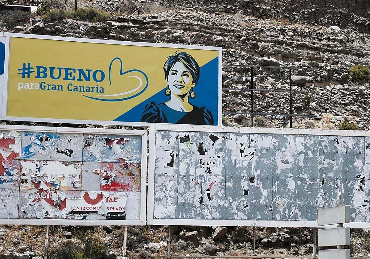 canarias7's tweet photo. 🗣 Bueno para Gran Canaria se despliega en ocho vallas por la capital grancanaria y Telde
👉 Haya o no al final acuerdo con el #PP para ir en coalición electoral al Cabildo, Onalia Bueno ya marca territorio: se postula para gobernar la isla https://t.co/E70dSttMBo

#noticias https://t.co/U7fJ66W2JZ