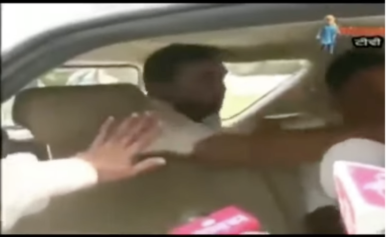 VijayGajeraO's tweet photo. How the IT cell is spreading propaganda about Bhagavant Mann's video; here is an example.

I have taken a screenshot from a slightly unclear video of Bhagavant Mann and given it to AI to upscale its quality.

Here is the result.

AI Upscale is showing a different face. 

AAP IT Cell is using the same technique to declare that there is another person in the video.