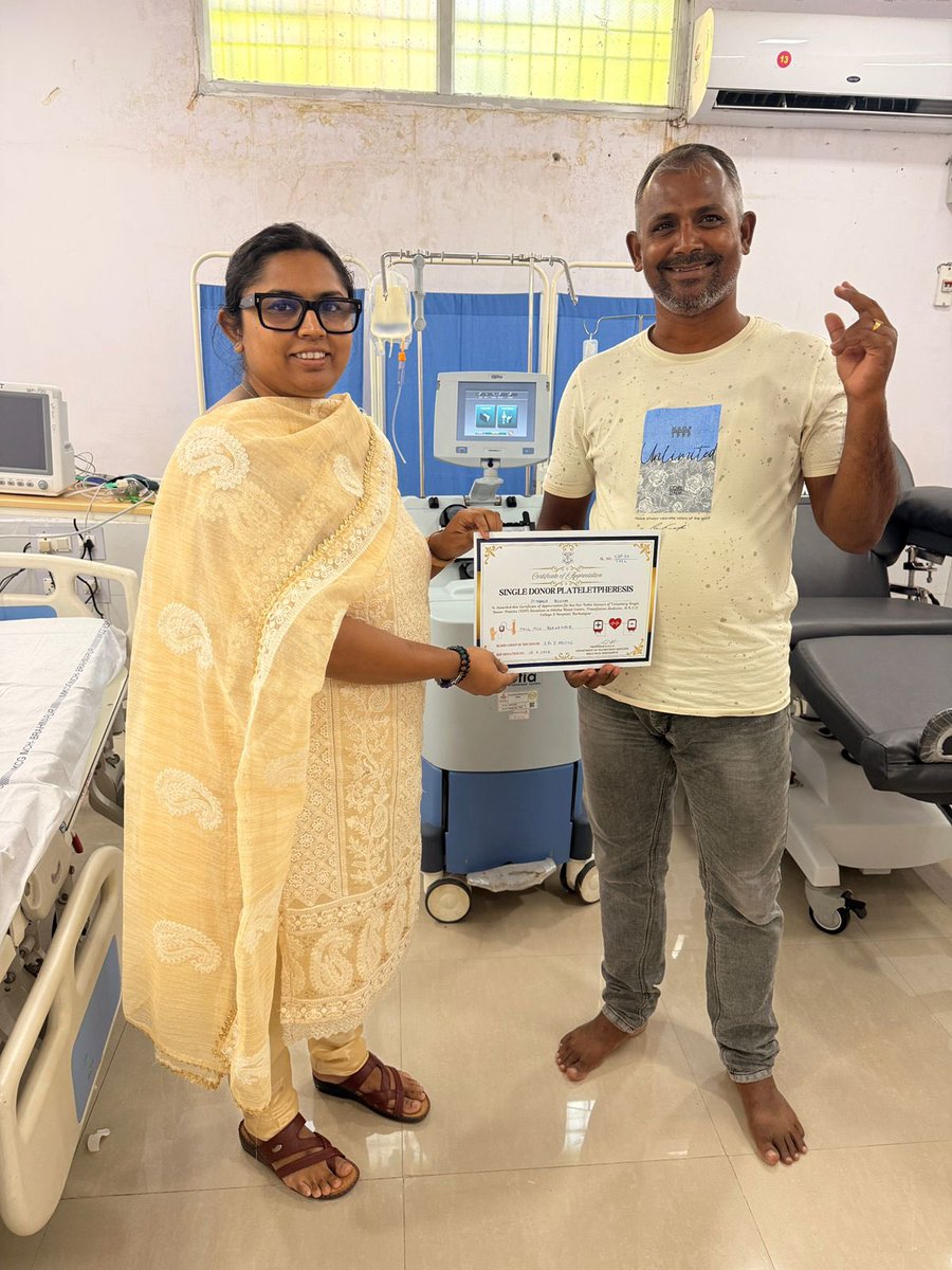 transmedmkcg's tweet photo. SDP : 20 
We thank Sri Pitabasa Behera for donating Single donor platelet (SDP) for a needy patient. 🙏
@DeanMkcg @MedicalMkcg https://t.co/ObR2Q8vABr