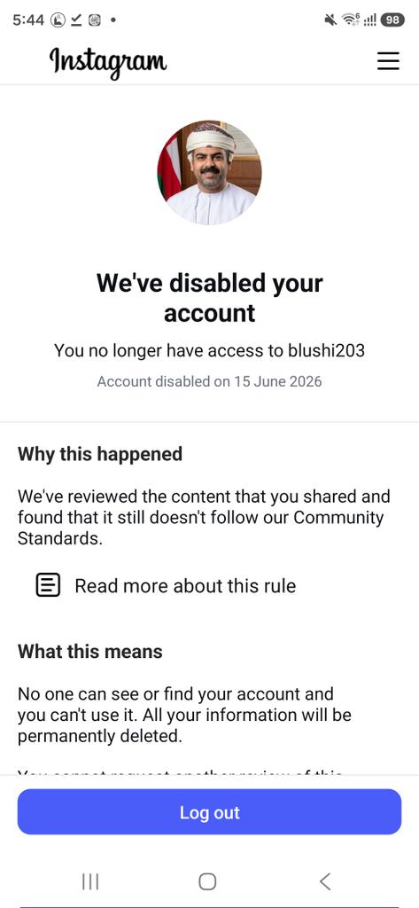 blushi203's tweet photo. @MetaforBusiness انا معي مشكلة في حساب الانستجرام تم حضره بدون اي سبب ، ارجوا المساعدة في استرجاع الحساب https://t.co/1i9ic5mpMv