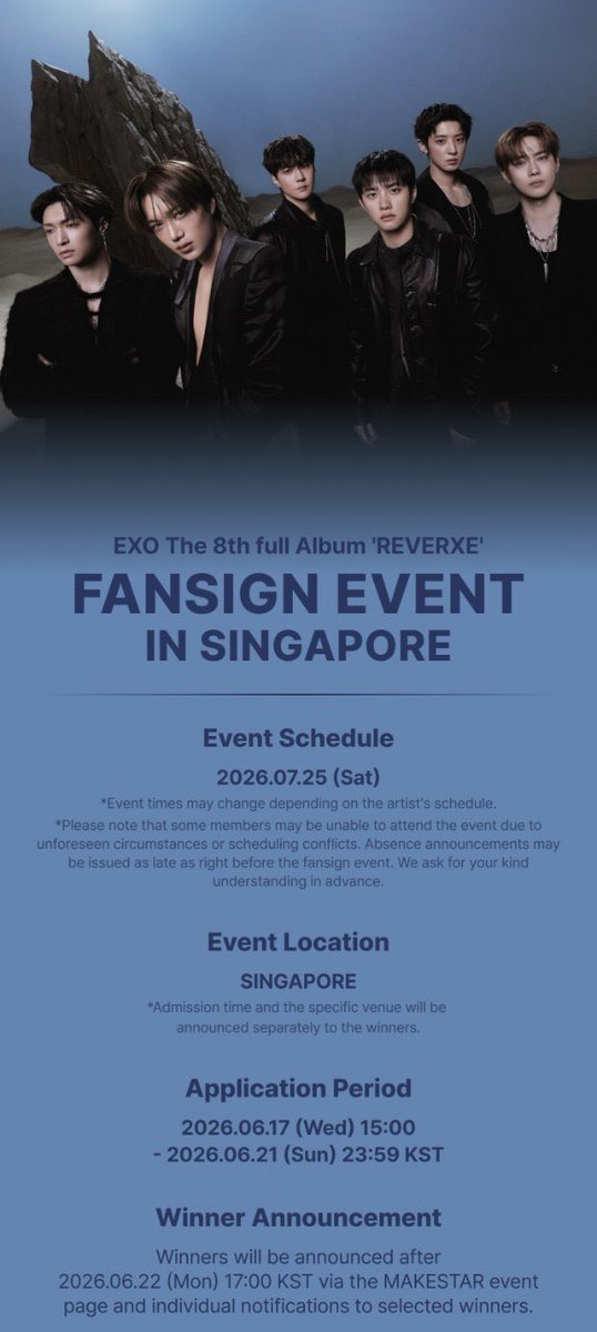 best_in_seoul's tweet photo. 🌷 รับกด EXO The 8th full Album 'REVERXE' FANSIGN EVENT IN SINGAPORE ( Makestar ⭐️)

🥨 เรทกด 0.023-0.025

- ปิดรับ 21/6 18.00 น. 
- ไม่มีขั้นต่ำ ✨
- กดลงที่อยู่ลูกค้าหรือใช้ชิปปิ้งเคลียร์ภาษี มีบริการแกะบั้ม✨

งานที่สคปแต่ส่งบั้มลงเกาหลีก่อนได้ค่ะถูกกว่า 📦
#ตลาดนัดEXO https://t.co/lw5JYx8zPr