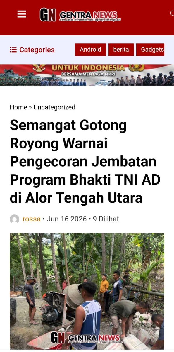 bu_salsa3's tweet photo. Cinta tanah air bukan lagi omongan, melainkan perbuatan ril dalam aktivitas harian. Setiap unsur berpadu.
 
Terus Tetap Semangat https://t.co/Hh9R5VPQi2