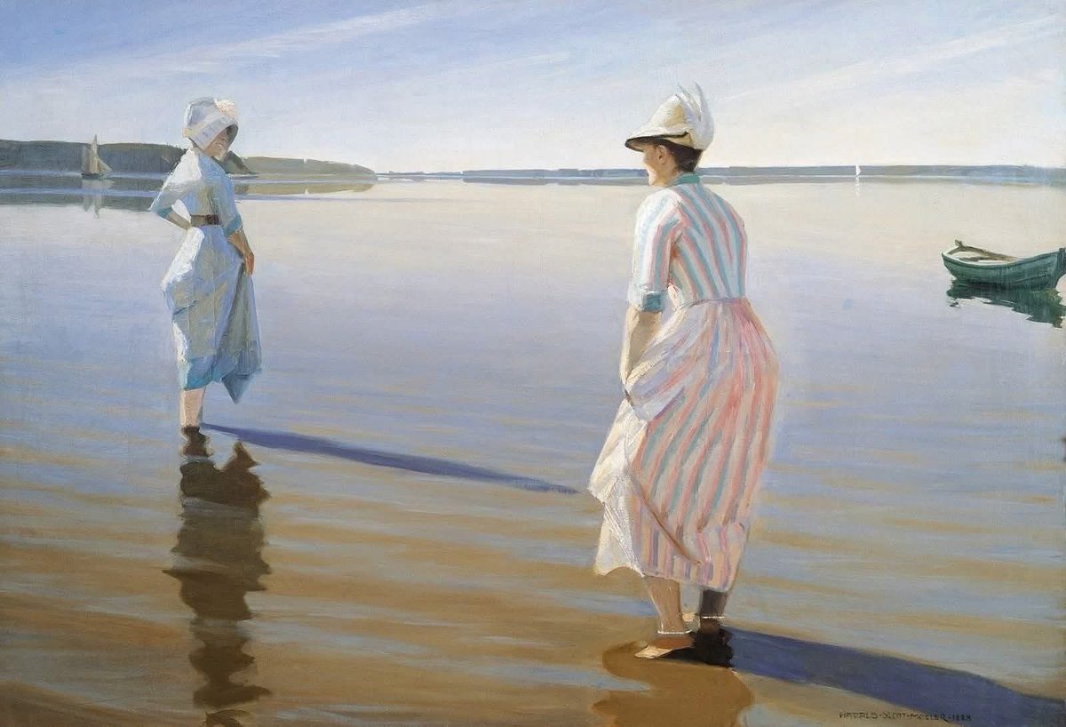 DavLucia's tweet photo. #LarteDellaGioia
#SalaLettura
 Quando impariamo a non chiedere che gli altri riempino i nostri vuoti,ogni carezza dell’anima diventa un dono inatteso!
E.Montieri
Harald-Slott Moller
Giorno d’estate
@AnnaRDelorenzo 
@rita_mereu 
@adadelousgoz 
@siviwow https://t.co/V4OYzeVzZJ