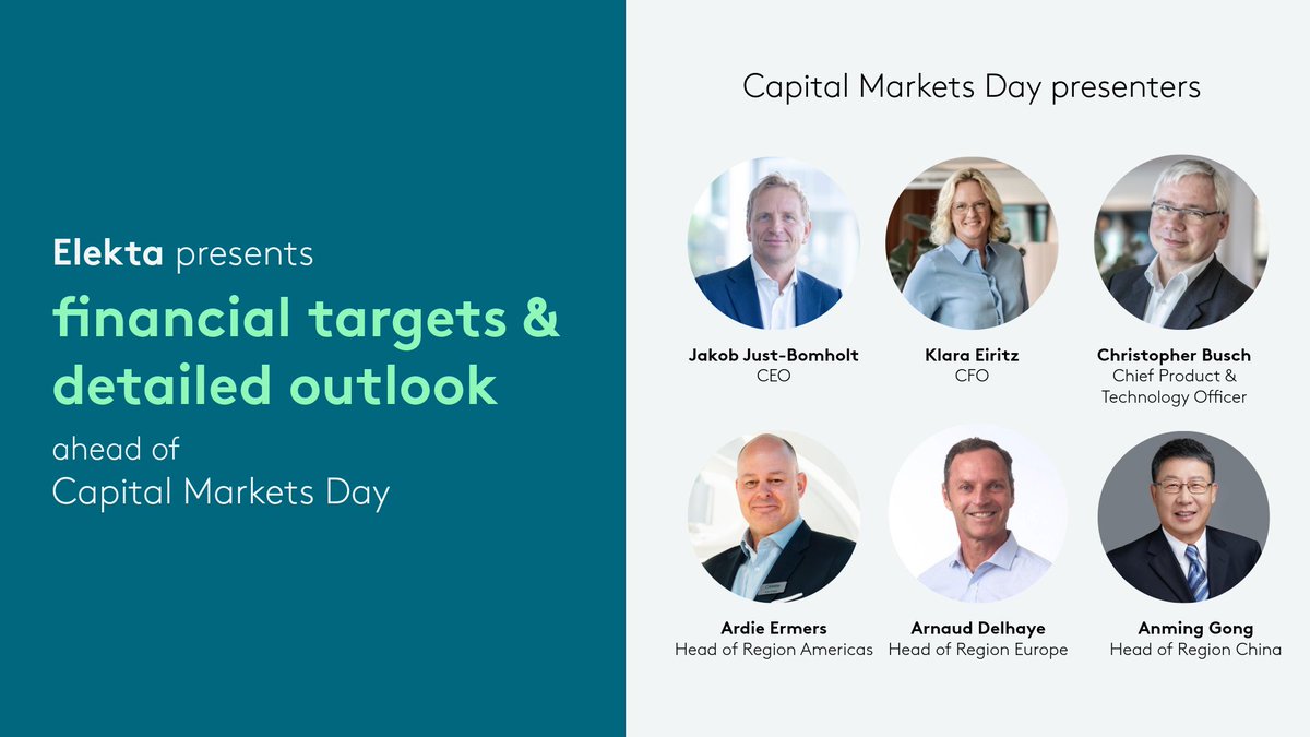 Elekta's tweet photo. Today we announced Elekta’s new mid-term financial targets and a more detailed outlook for FY 2026/27 ahead of our Capital Markets Day in Stockholm.

👉 Read more in the press release: https://t.co/6AT15rOPrE https://t.co/a4BMz26Nrq