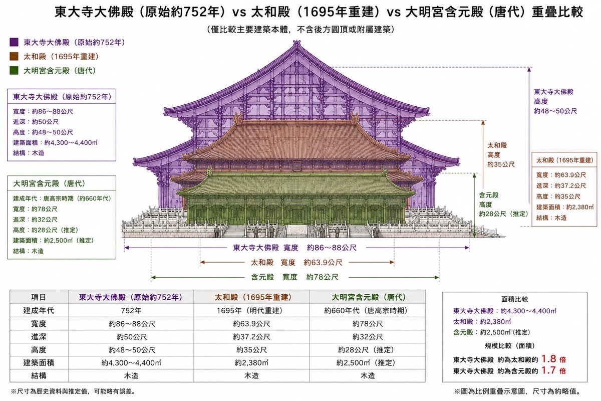 skyxvsky's tweet photo. @gudongzi @jackzho7941435 首先原推是外国建築和太和殿比较，其次含元殿目前只有遗址和地基。 https://t.co/XSrKVrUuXt