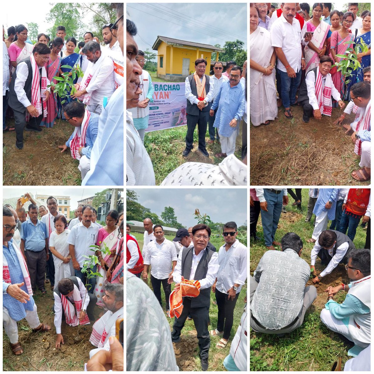 MChubaAo's tweet photo. Joined Union Minister of State Shri @PmargheritaBJP Ji and fellow karyakartas in a tree plantation drive at Jorhat, Assam, as part of the nationwide campaign marking 12 years of the Modi Government.
#EkPedMaaKeNaam #12YearsOfModiGovt #ViksitBharat https://t.co/O4vFYmwIyF