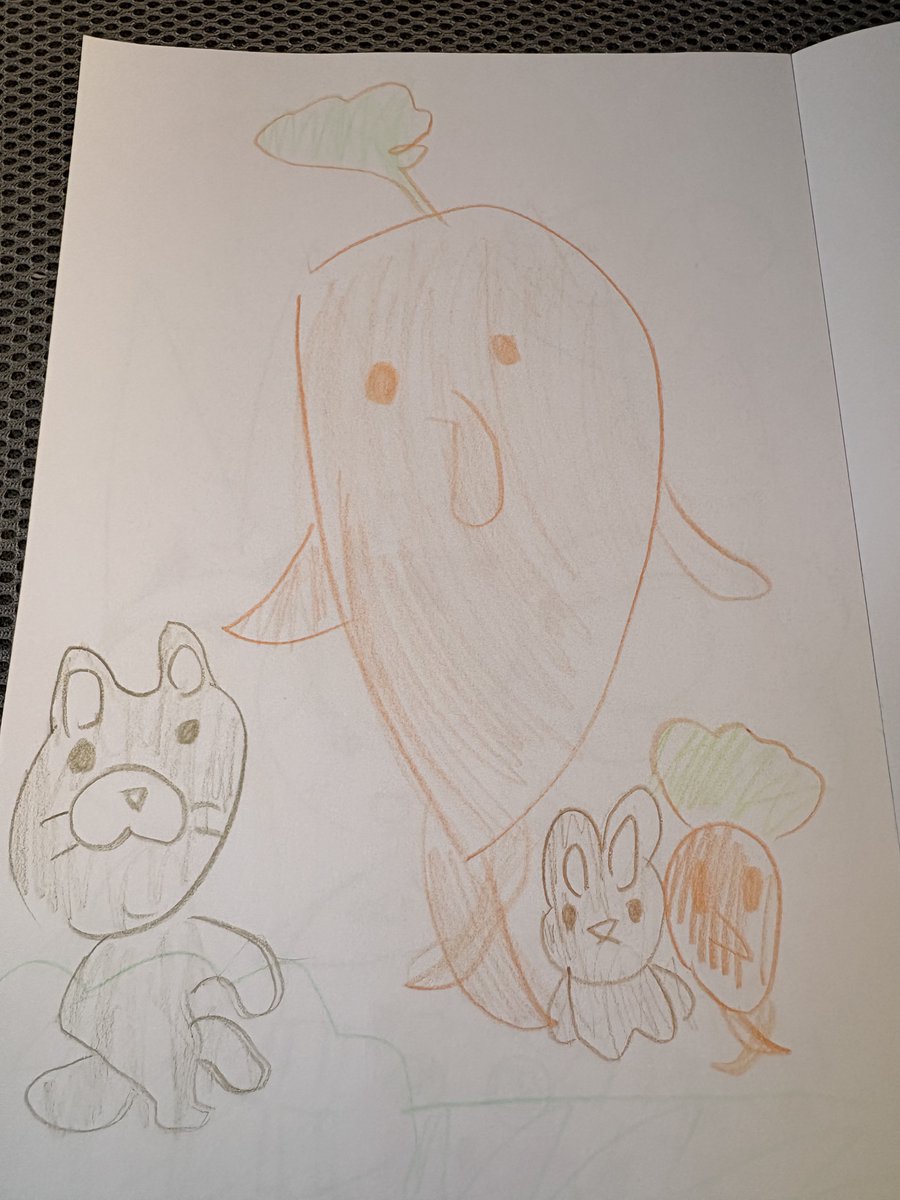 pankonomimi's tweet photo. 娘画伯の今日の作品。 https://t.co/hU5h62iiwu