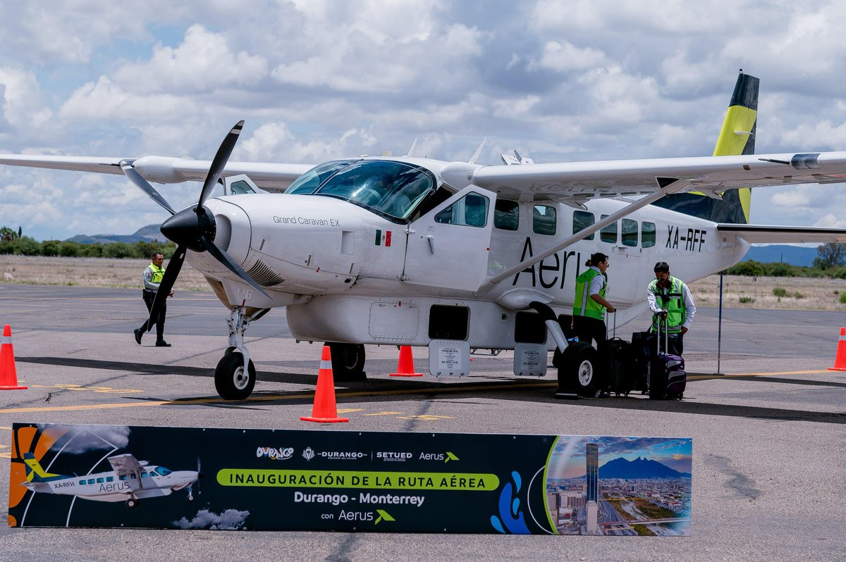 gobdgo's tweet photo. ✈️🙌 Durango amplía su conectividad aérea.

Con la nueva ruta Durango–Monterrey, impulsada por las gestiones de @EVillegasV, las y los duranguenses tendrán acceso a más de 36 destinos nacionales e internacionales.

Más conexiones, más oportunidades. https://t.co/0w5LGCw4zn