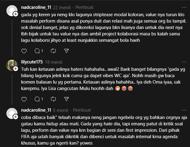 yourslilies's tweet photo. Ngertikan sekarang? Yang sok paling objektif ngasih penilaian buat Lisa di FIFA, ternyata cuma antis berkedok "kritikus musik" wkwk.

BEFORE                                               AFTER https://t.co/3a286un99H