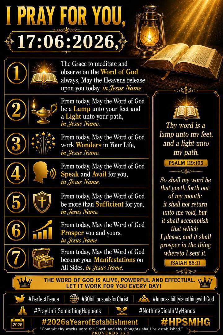 HPSMHGSanctuary's tweet photo. Prayer For The Day 🔥
17:06:2026, https://t.co/vf1b0Q27zt