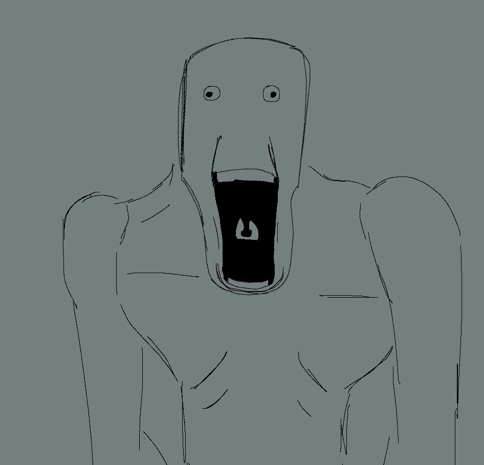 FellerTheWhat's tweet photo. husk drawing 

#nullscape https://t.co/lxBJlUw3FR
